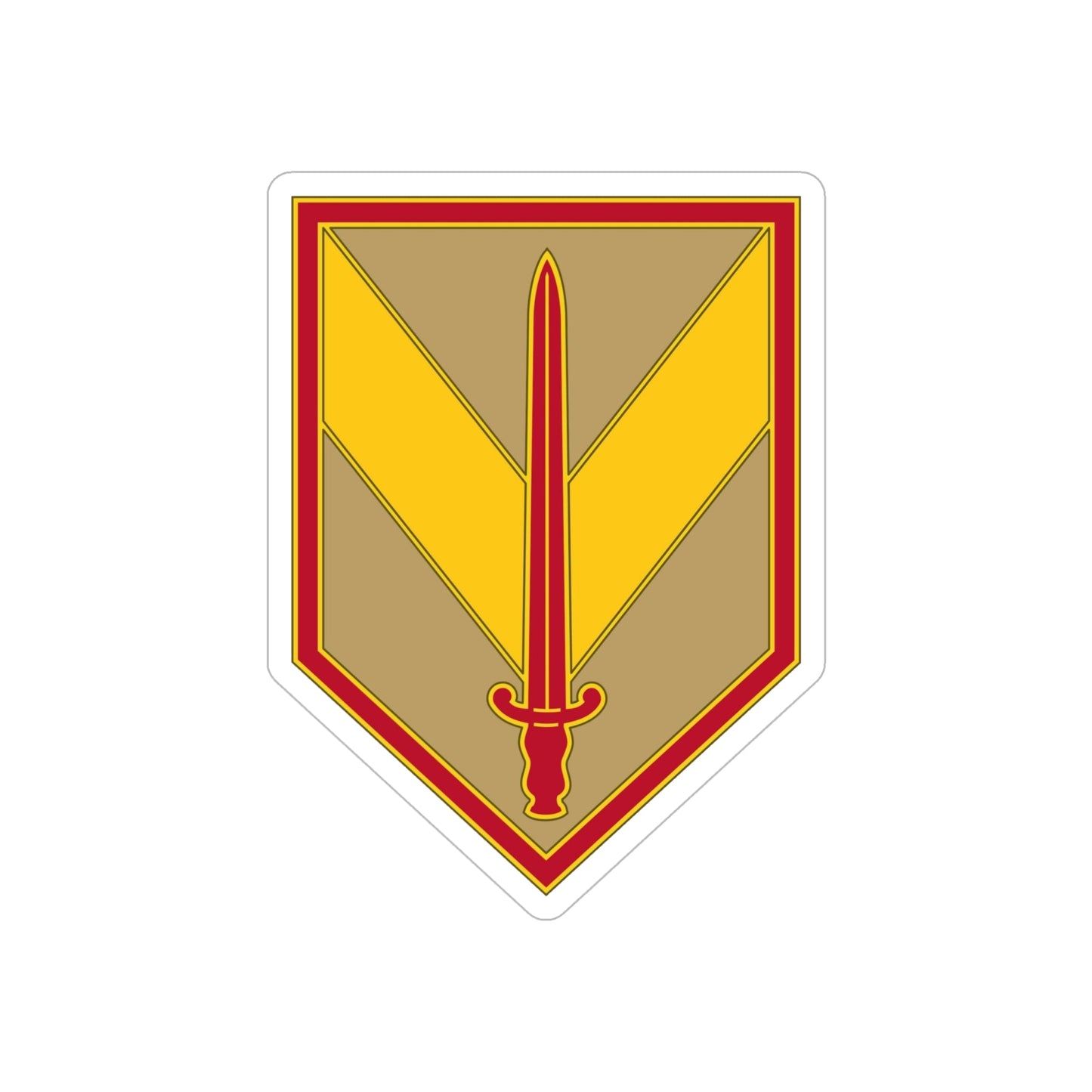 1 Sustainment Brigade 3 (U.S. Army) REVERSE PRINT Transparent STICKER-6" × 6"-The Sticker Space