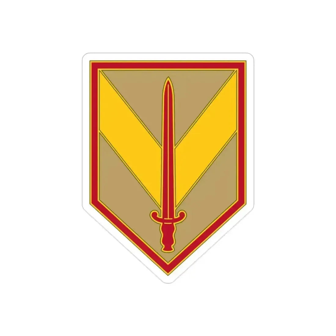 1 Sustainment Brigade 3 (U.S. Army) REVERSE PRINT Transparent Die-Cut STICKER 2 Inch Die-Cut Transparent - The Sticker Space