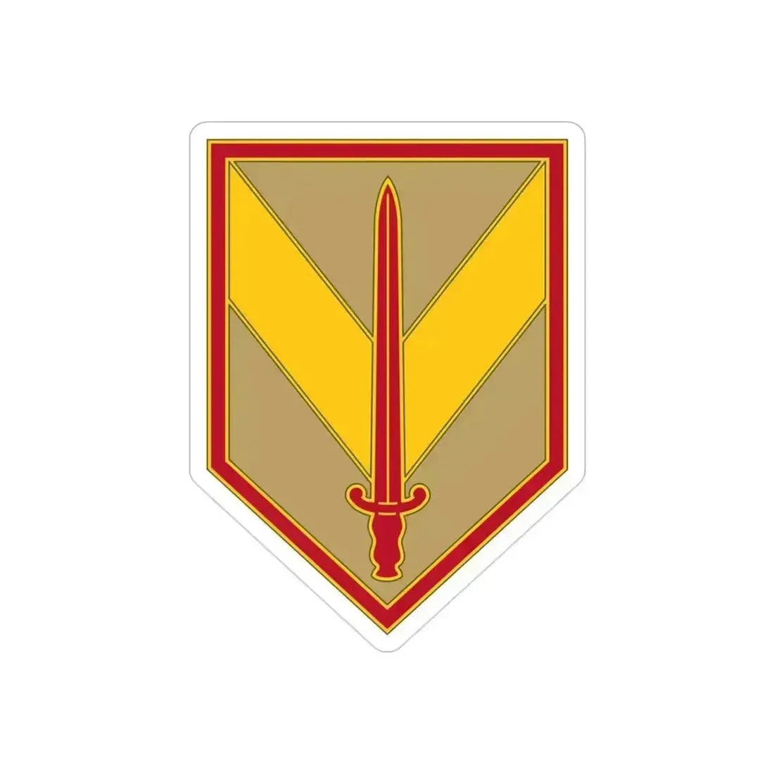 1 Sustainment Brigade 3 (U.S. Army) REVERSE PRINT Transparent Die-Cut STICKER 3 Inch Die-Cut Transparent - The Sticker Space
