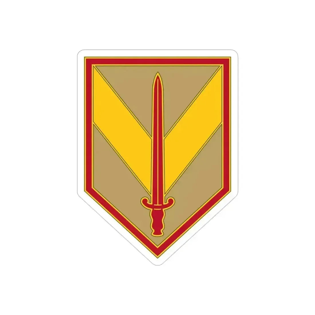 1 Sustainment Brigade 3 (U.S. Army) REVERSE PRINT Transparent Die-Cut STICKER 4 Inch Die-Cut Transparent - The Sticker Space