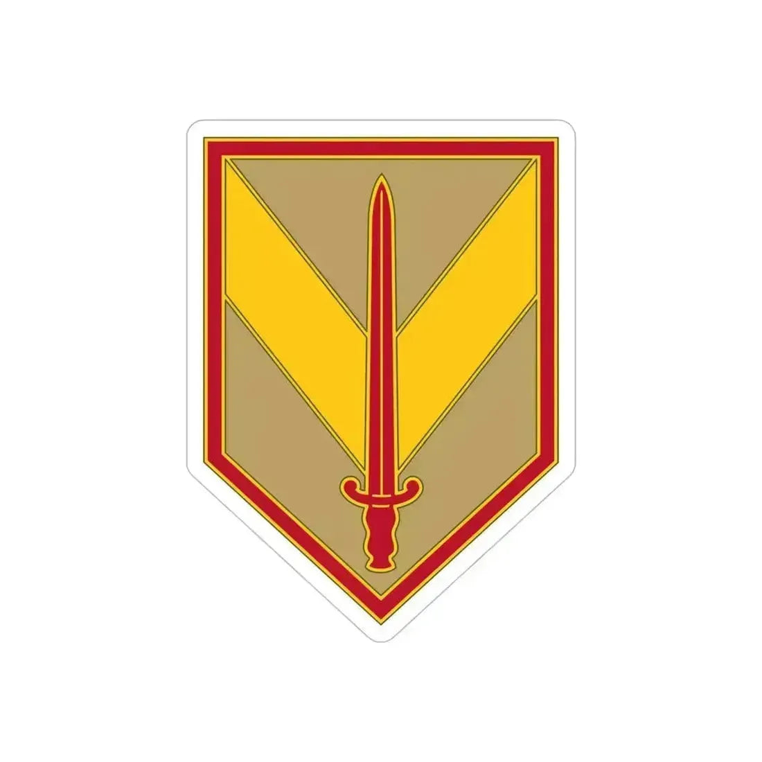 1 Sustainment Brigade 3 (U.S. Army) REVERSE PRINT Transparent Die-Cut STICKER 5 Inch Die-Cut Transparent - The Sticker Space