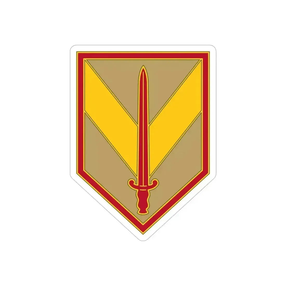 1 Sustainment Brigade 3 (U.S. Army) REVERSE PRINT Transparent Die-Cut STICKER - The Sticker Space