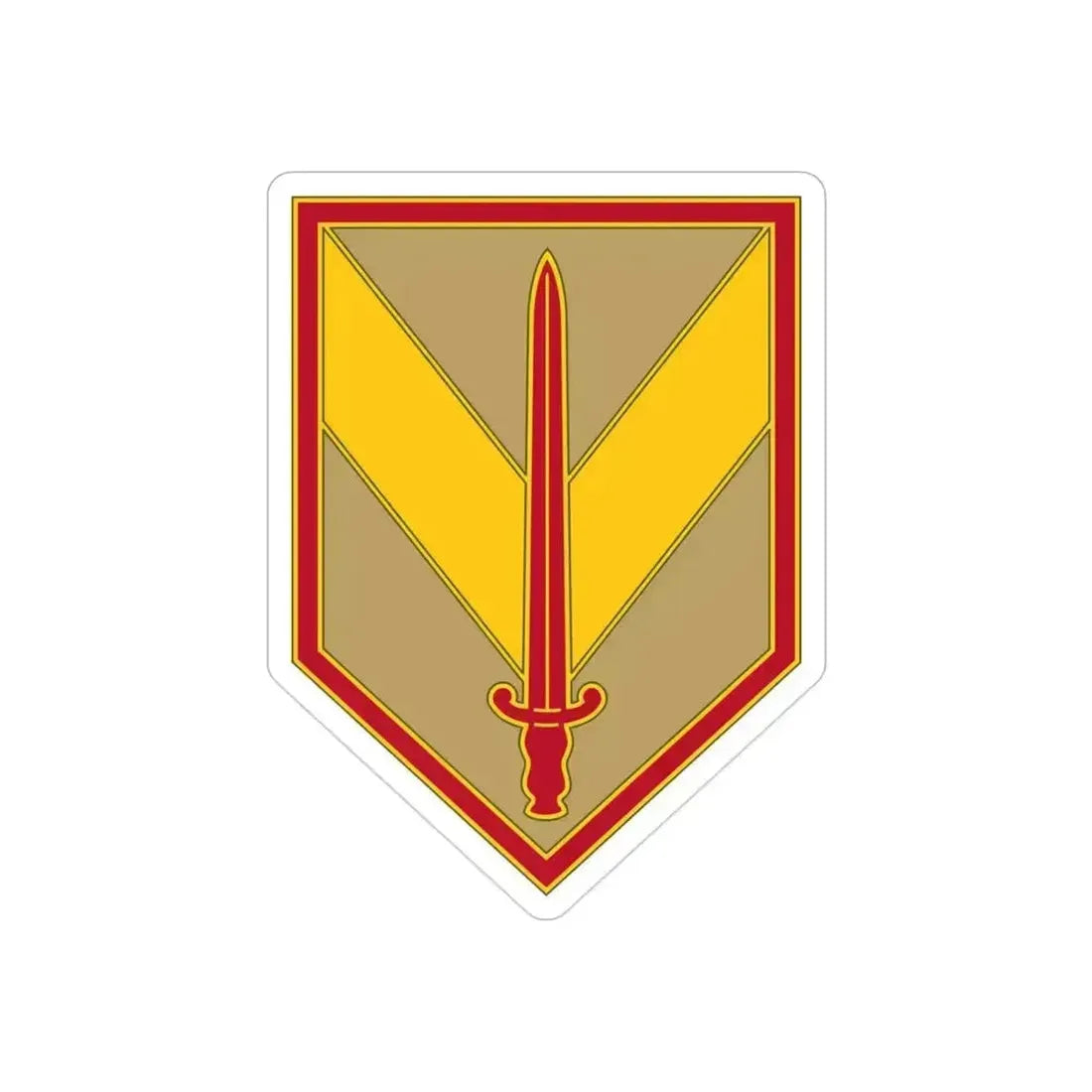 1 Sustainment Brigade 3 (U.S. Army) REVERSE PRINT Transparent Die-Cut STICKER - The Sticker Space