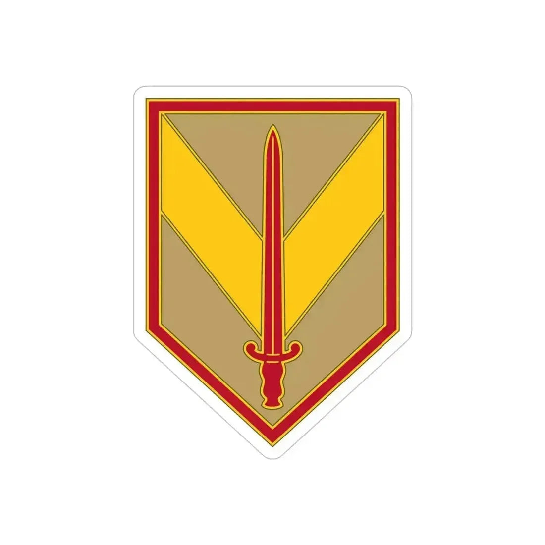1 Sustainment Brigade 3 (U.S. Army) REVERSE PRINT Transparent Die-Cut STICKER - The Sticker Space