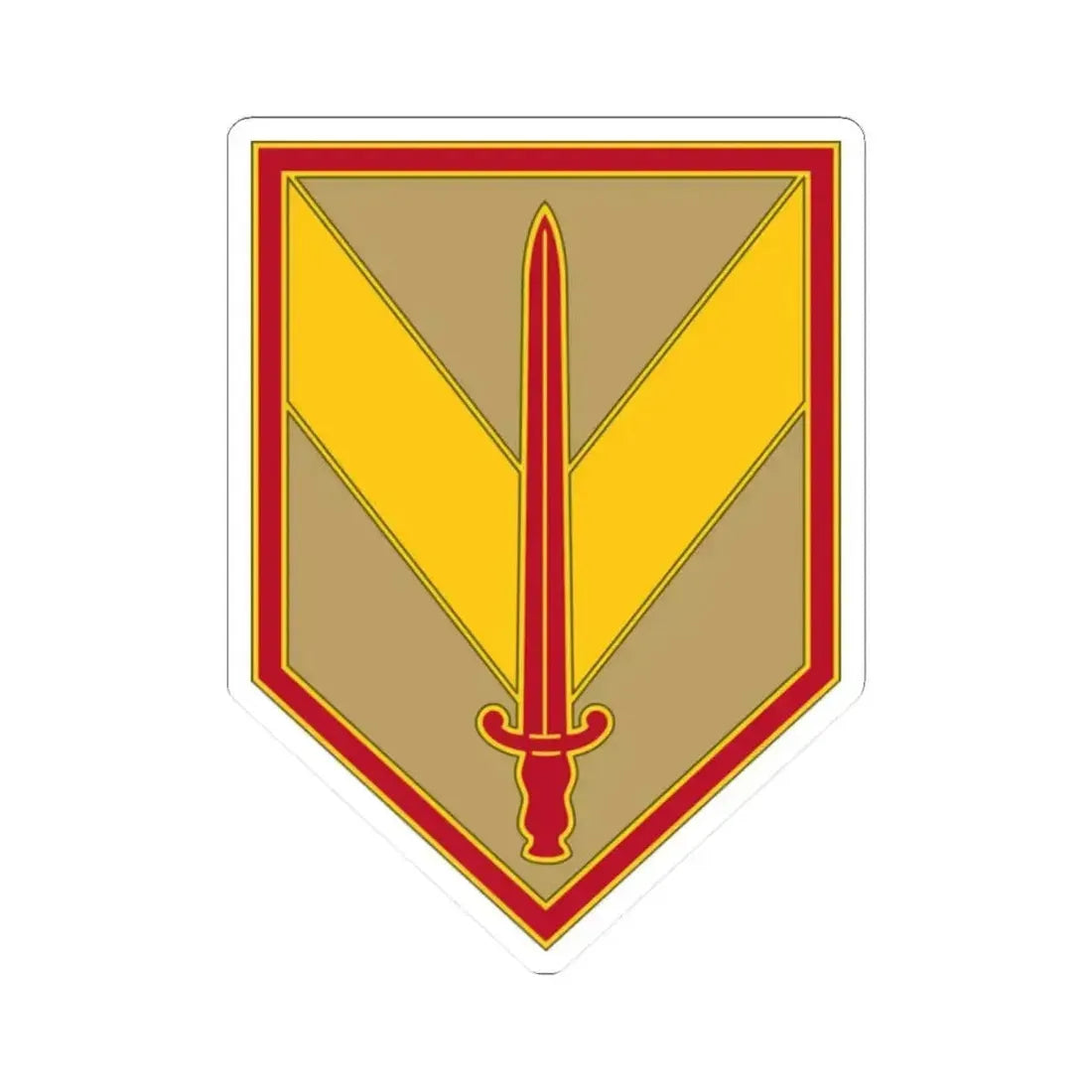 1 Sustainment Brigade 3 (U.S. Army) STICKER Vinyl Kiss-Cut Decal 2 Inch White - The Sticker Space