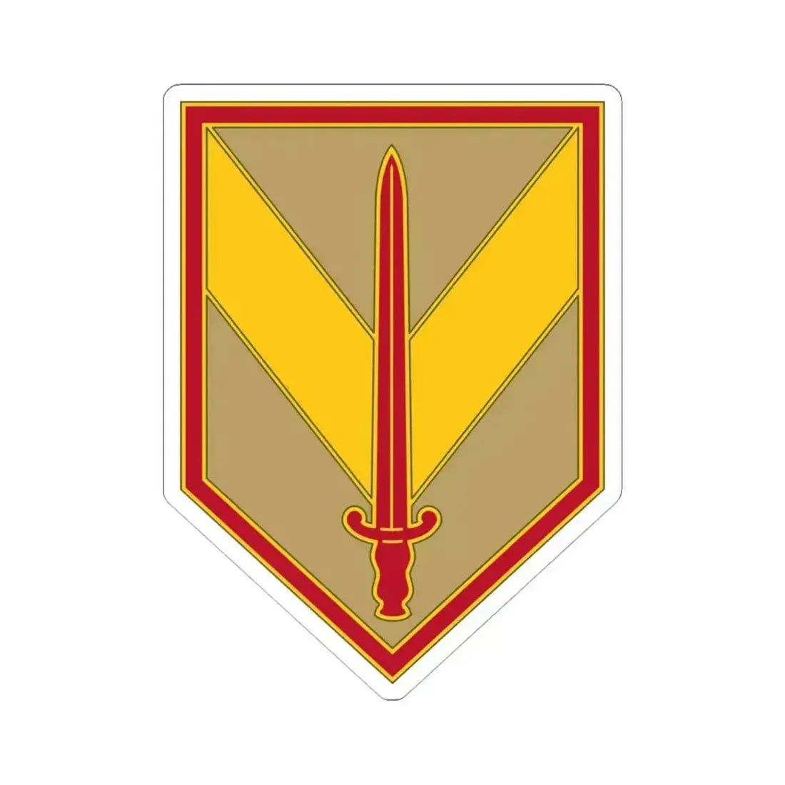 1 Sustainment Brigade 3 (U.S. Army) STICKER Vinyl Kiss-Cut Decal 4 Inch White - The Sticker Space