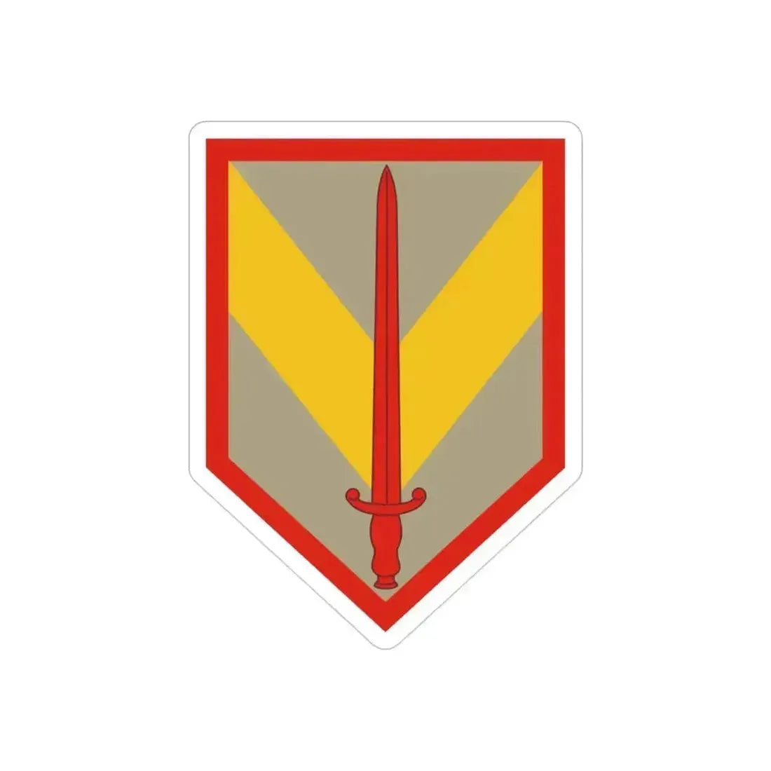 1 Sustainment Brigade (U.S. Army) REVERSE PRINT Transparent Die-Cut STICKER 3 Inch Die-Cut Transparent - The Sticker Space