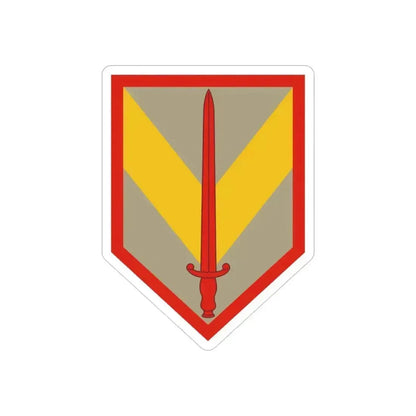 1 Sustainment Brigade (U.S. Army) REVERSE PRINT Transparent Die-Cut STICKER 3 Inch Die-Cut Transparent - The Sticker Space