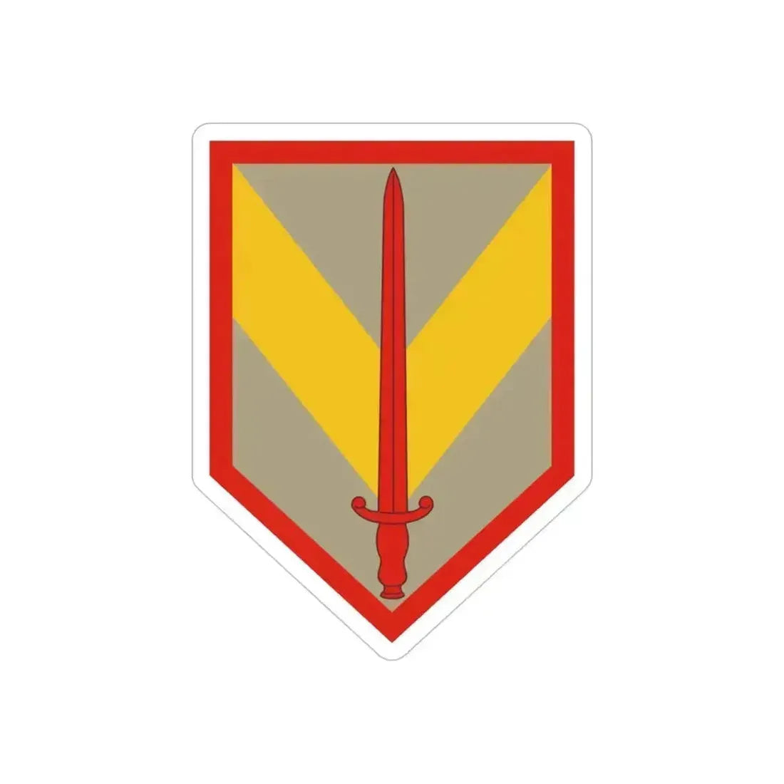 1 Sustainment Brigade (U.S. Army) REVERSE PRINT Transparent Die-Cut STICKER 4 Inch Die-Cut Transparent - The Sticker Space