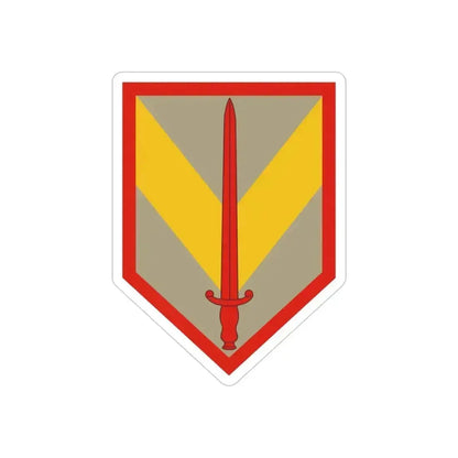 1 Sustainment Brigade (U.S. Army) REVERSE PRINT Transparent Die-Cut STICKER 4 Inch Die-Cut Transparent - The Sticker Space