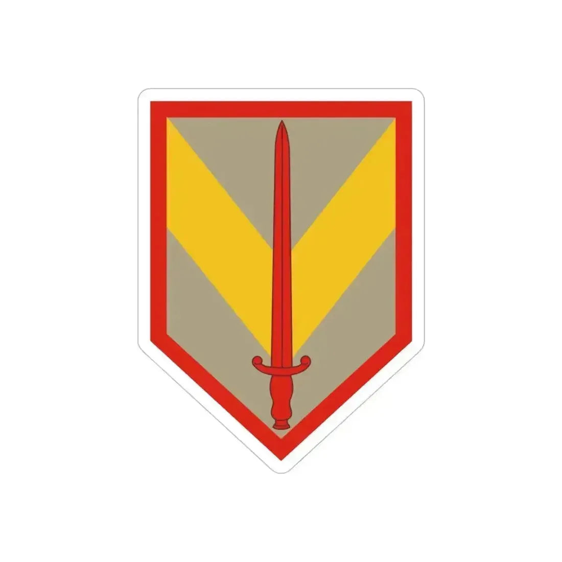 1 Sustainment Brigade (U.S. Army) REVERSE PRINT Transparent Die-Cut STICKER 5 Inch Die-Cut Transparent - The Sticker Space