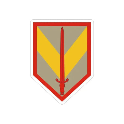 1 Sustainment Brigade (U.S. Army) REVERSE PRINT Transparent Die-Cut STICKER 5 Inch Die-Cut Transparent - The Sticker Space