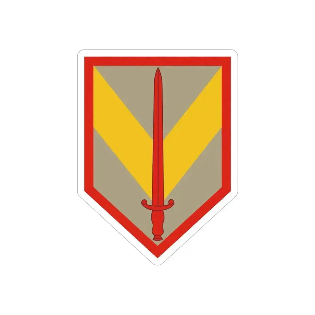 1 Sustainment Brigade (U.S. Army) REVERSE PRINT Transparent Die-Cut STICKER - The Sticker Space