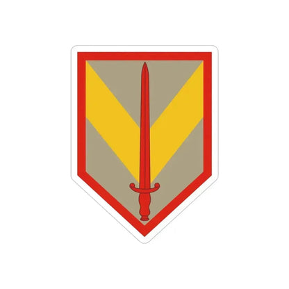 1 Sustainment Brigade (U.S. Army) REVERSE PRINT Transparent Die-Cut STICKER - The Sticker Space