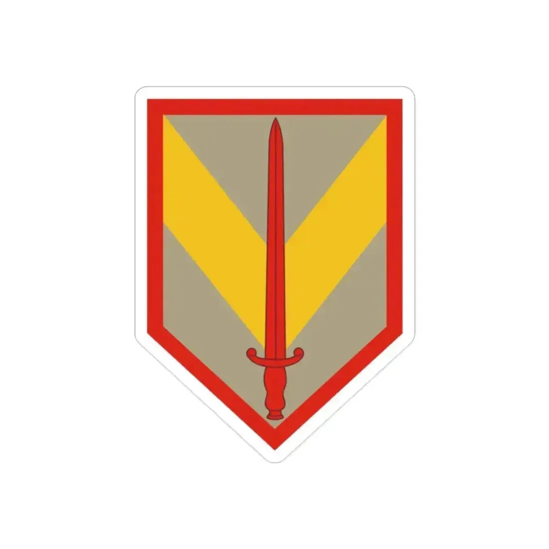 1 Sustainment Brigade (U.S. Army) REVERSE PRINT Transparent Die-Cut STICKER - The Sticker Space