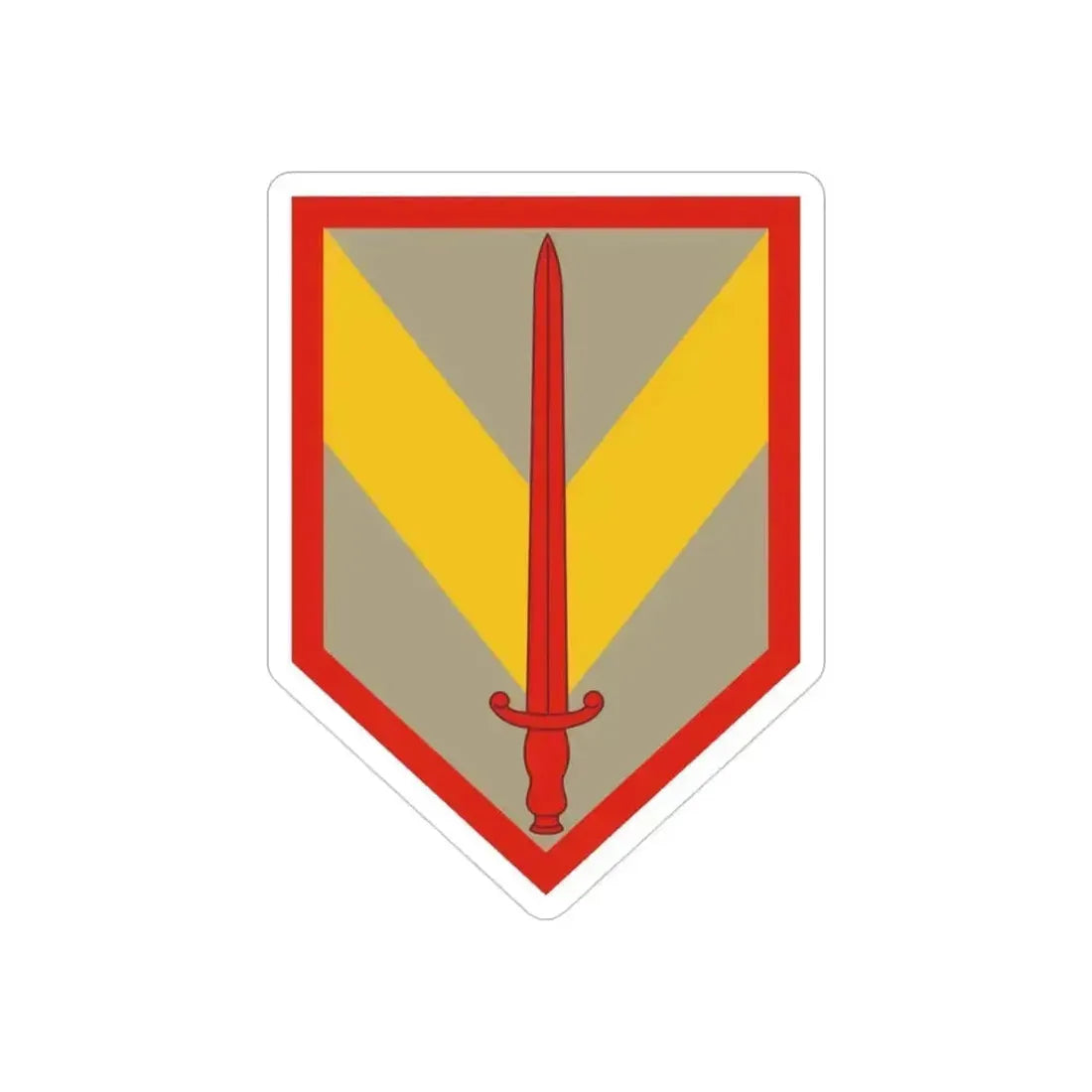 1 Sustainment Brigade (U.S. Army) REVERSE PRINT Transparent Die-Cut STICKER - The Sticker Space