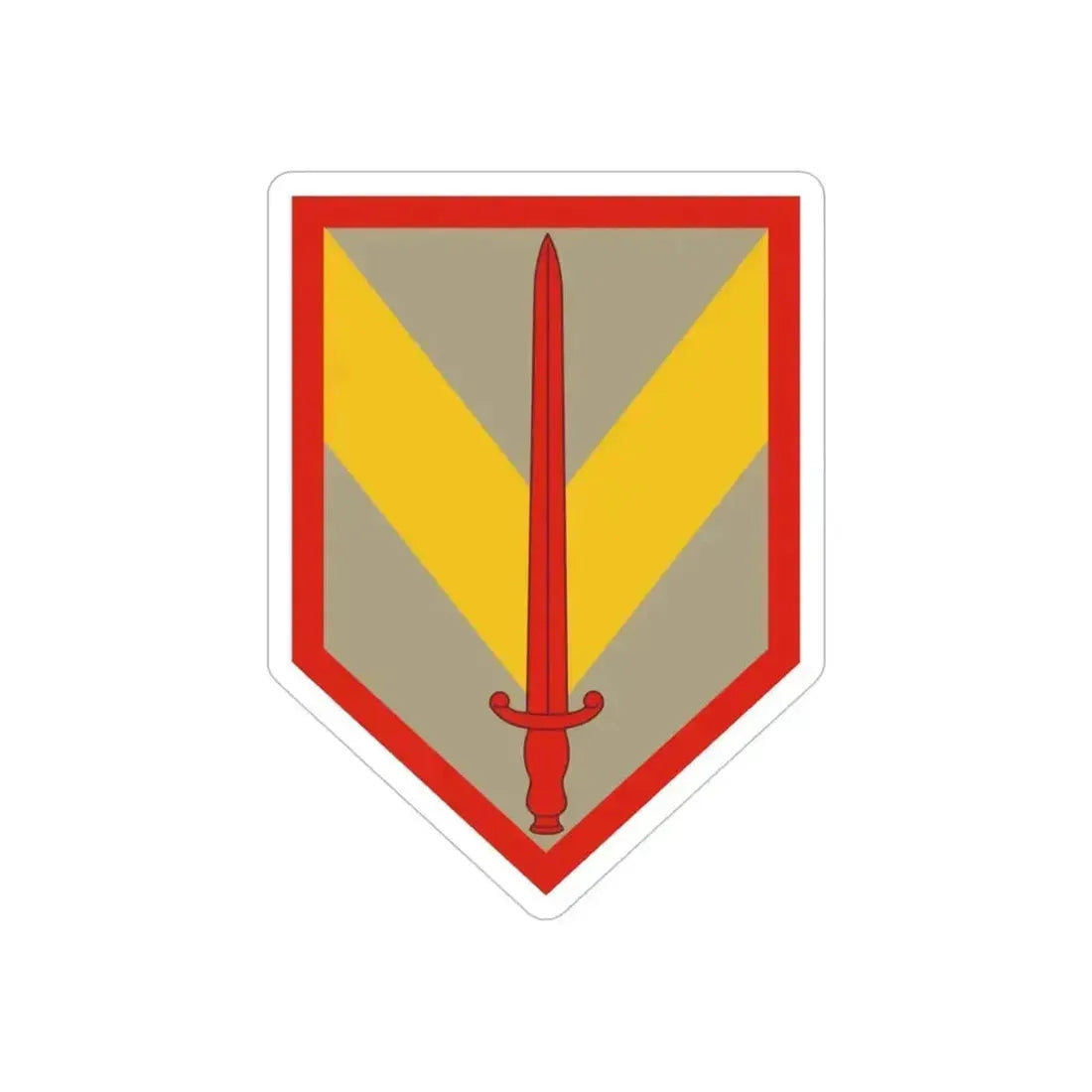 1 Sustainment Brigade (U.S. Army) REVERSE PRINT Transparent Die-Cut STICKER - The Sticker Space