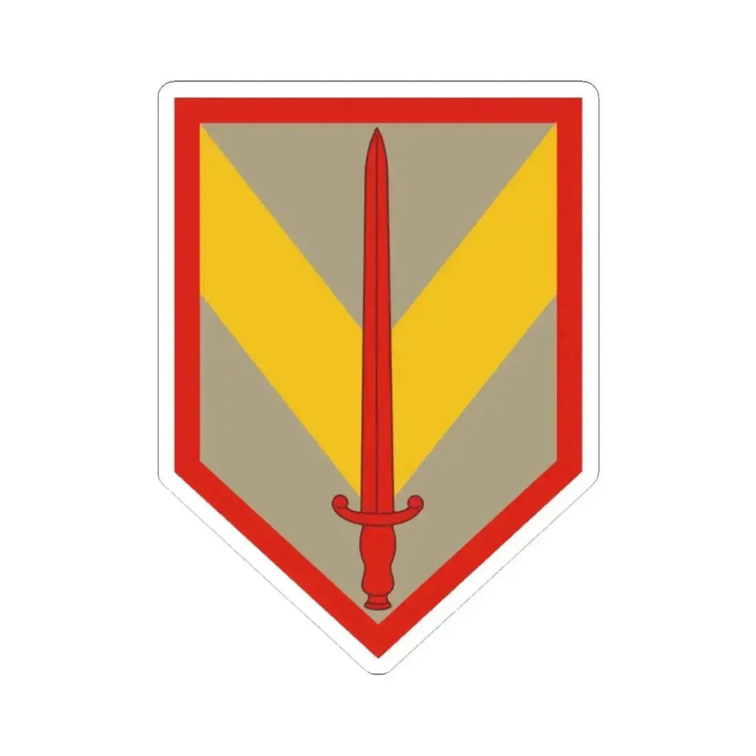 1 Sustainment Brigade (U.S. Army) STICKER Vinyl Kiss-Cut Decal 3 Inch White - The Sticker Space