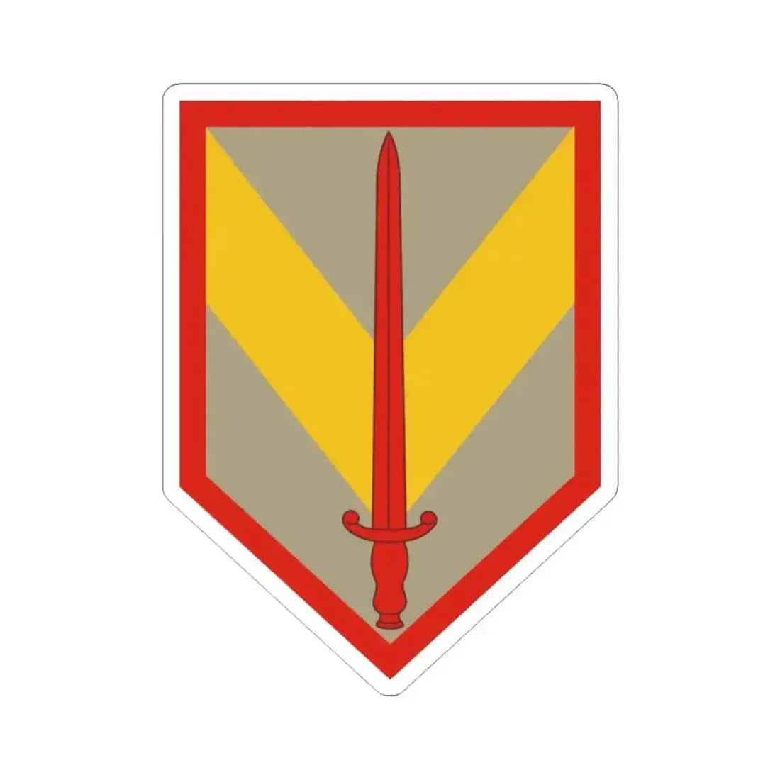 1 Sustainment Brigade (U.S. Army) STICKER Vinyl Kiss-Cut Decal 4 Inch White - The Sticker Space