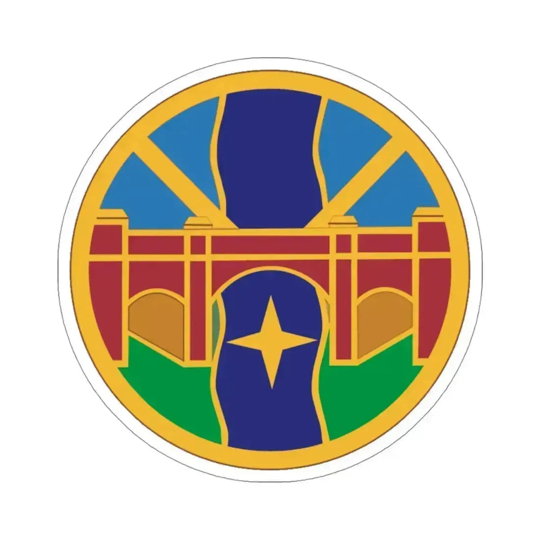 1 Transportation Agency (U.S. Army) STICKER Vinyl Die-Cut Decal 4 Inch - The Sticker Space