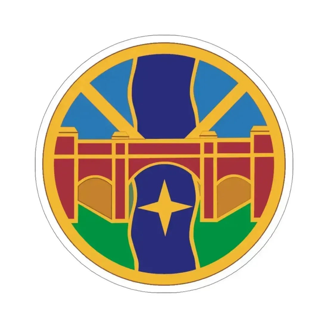 1 Transportation Agency (U.S. Army) STICKER Vinyl Die-Cut Decal 4 Inch - The Sticker Space