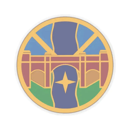 1 Transportation Agency (U.S. Army) STICKER Vinyl Kiss-Cut Decal 2 Inch Transparent - The Sticker Space