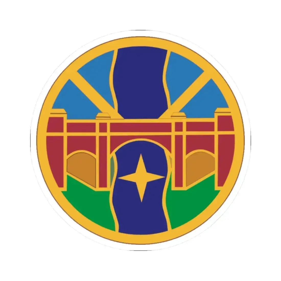 1 Transportation Agency (U.S. Army) STICKER Vinyl Kiss-Cut Decal 2 Inch White - The Sticker Space