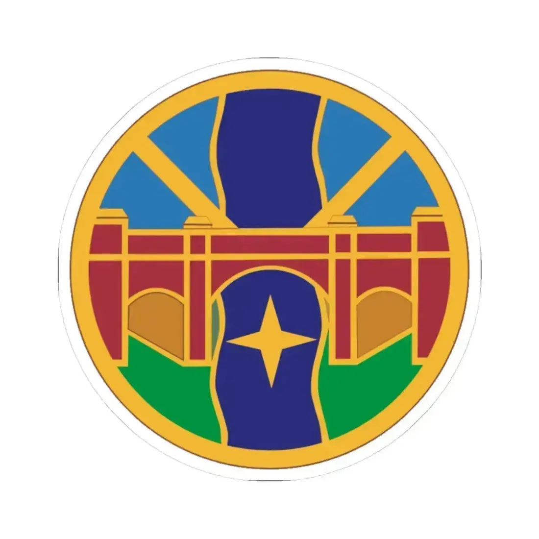 1 Transportation Agency (U.S. Army) STICKER Vinyl Kiss-Cut Decal 3 Inch White - The Sticker Space