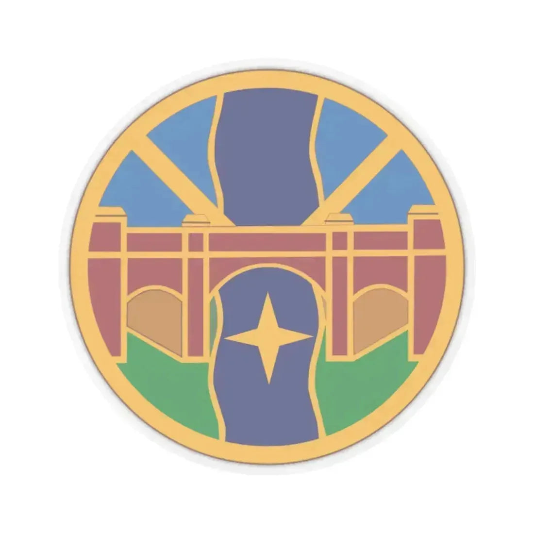 1 Transportation Agency (U.S. Army) STICKER Vinyl Kiss-Cut Decal 4 Inch Transparent - The Sticker Space