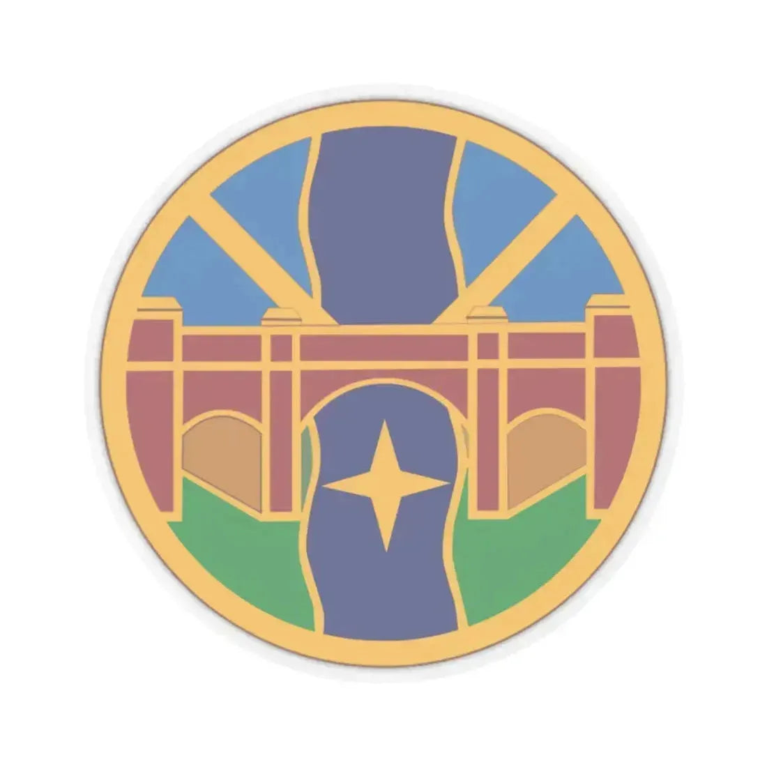 1 Transportation Agency (U.S. Army) STICKER Vinyl Kiss-Cut Decal 6 Inch Transparent - The Sticker Space