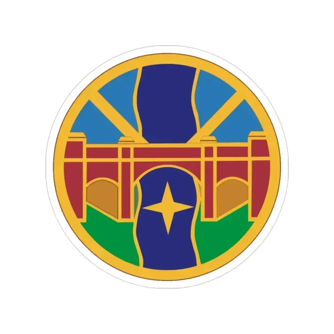 1 Transportation Agency (U.S. Army) Transparent STICKER Die-Cut Vinyl Decal 3 Inch - The Sticker Space