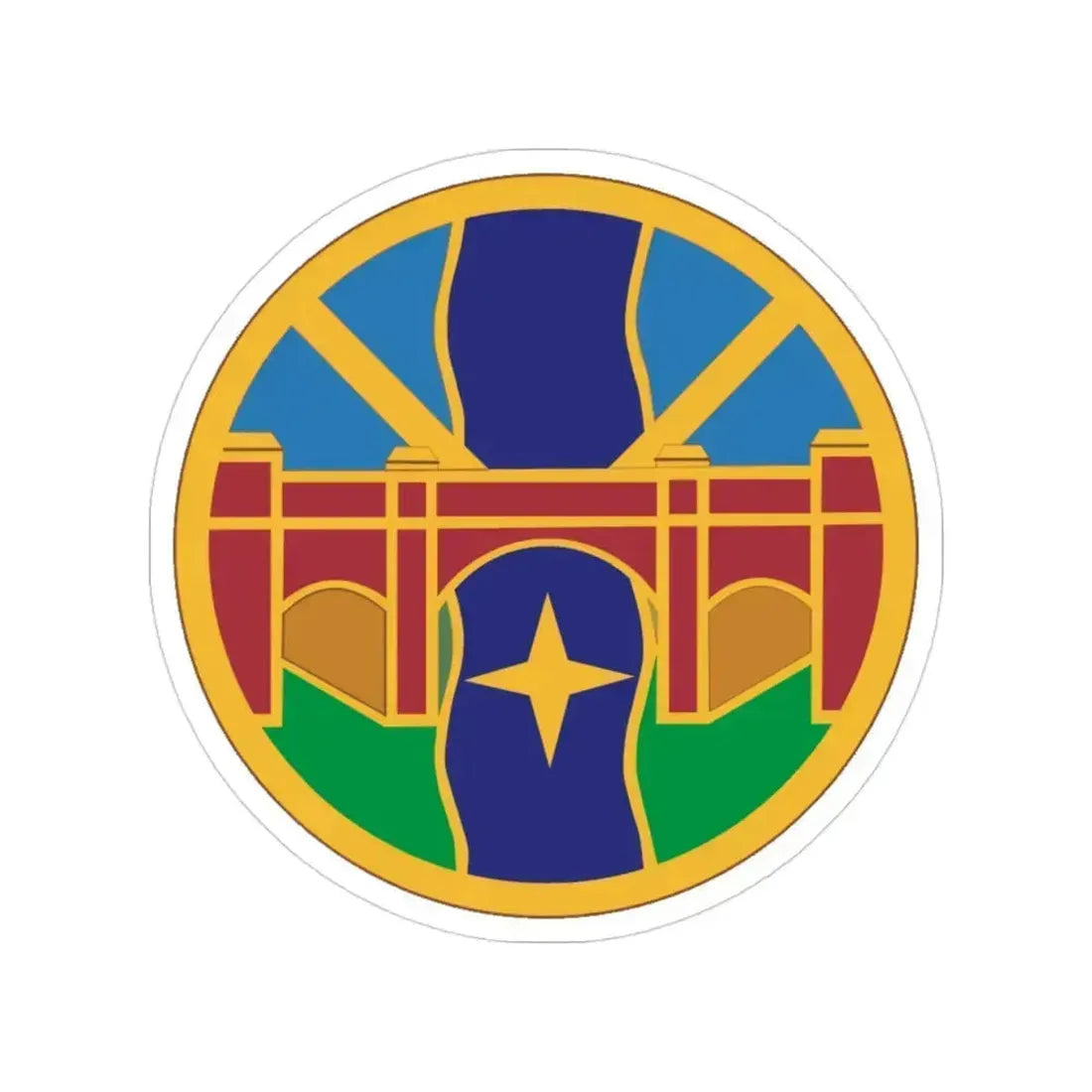 1 Transportation Agency (U.S. Army) Transparent STICKER Die-Cut Vinyl Decal 3 Inch - The Sticker Space