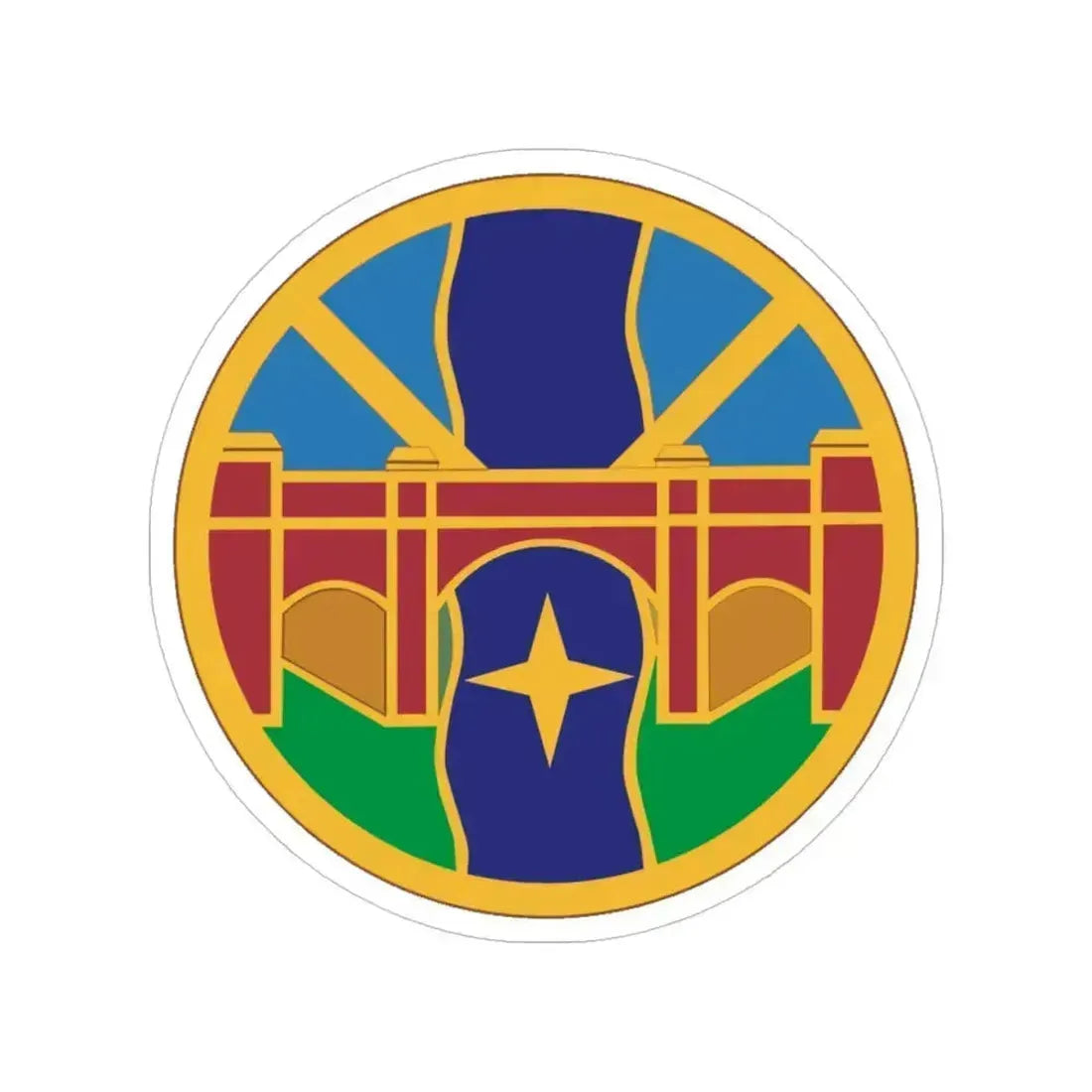 1 Transportation Agency (U.S. Army) Transparent STICKER Die-Cut Vinyl Decal 4 Inch - The Sticker Space