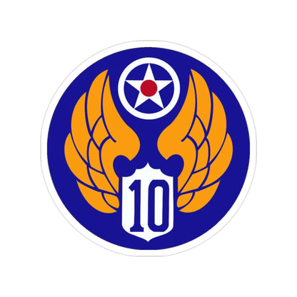 10 Air Force (U.S. Army) Transparent STICKER Die-Cut Vinyl Decal-2 Inch-The Sticker Space