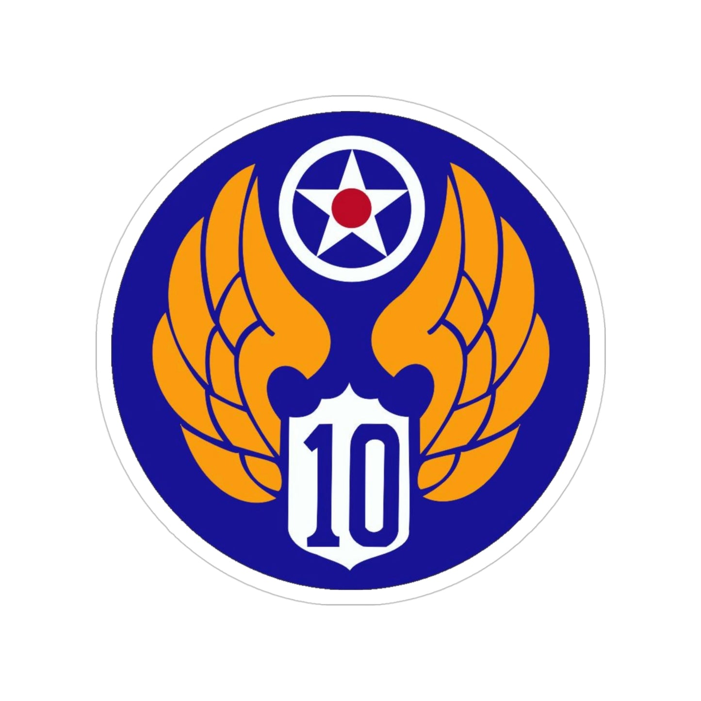 10 Air Force (U.S. Army) Transparent STICKER Die-Cut Vinyl Decal-4 Inch-The Sticker Space