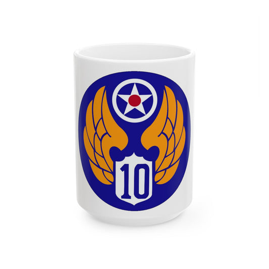 10 Air Force (U.S. Army) White Coffee Mug-15oz-The Sticker Space
