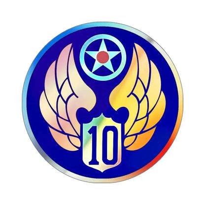 10 Air Force (U.S. Army) Holographic STICKER Die-Cut Vinyl Decal 5 Inch Holographic - The Sticker Space