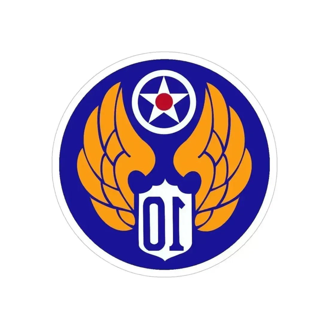 10 Air Force (U.S. Army) REVERSE PRINT Transparent Die-Cut STICKER - The Sticker Space