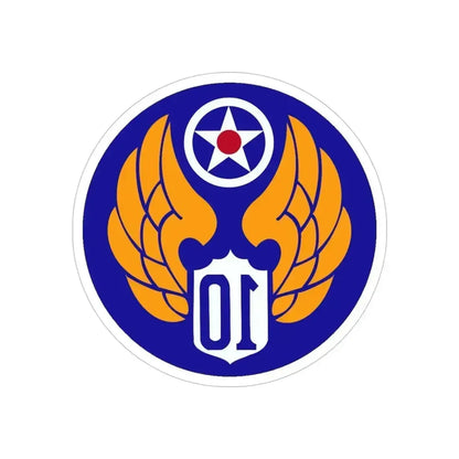 10 Air Force (U.S. Army) REVERSE PRINT Transparent Die-Cut STICKER - The Sticker Space