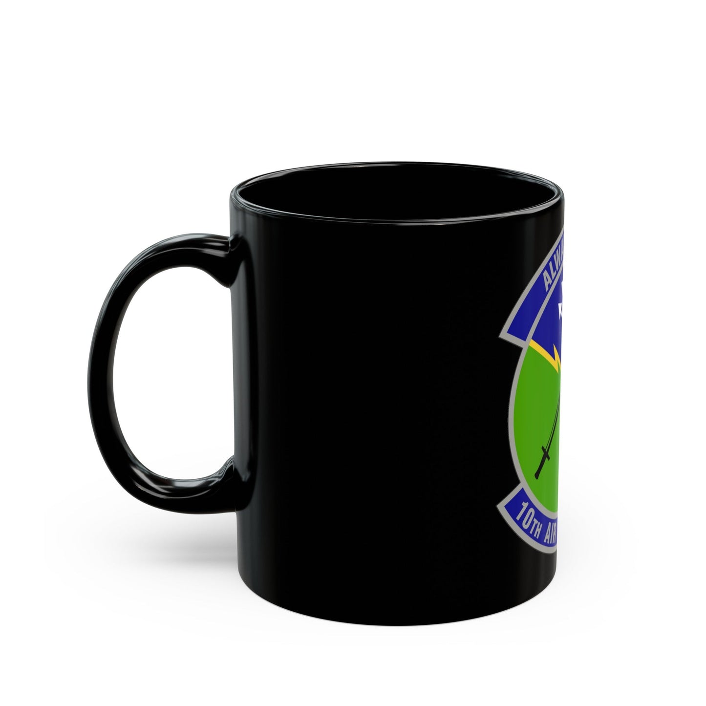 10 Air Support Operations Squadron ACC (U.S. Air Force) Black Coffee Mug-The Sticker Space