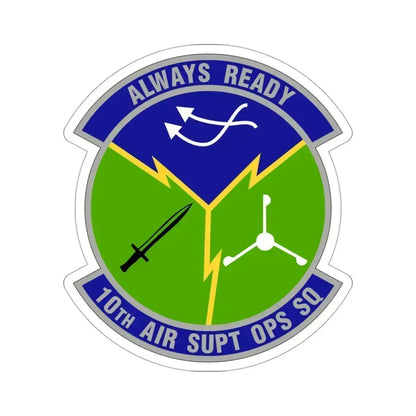 10 Air Support Operations Squadron ACC (U.S. Air Force) STICKER Vinyl Die-Cut Decal 3 Inch - The Sticker Space