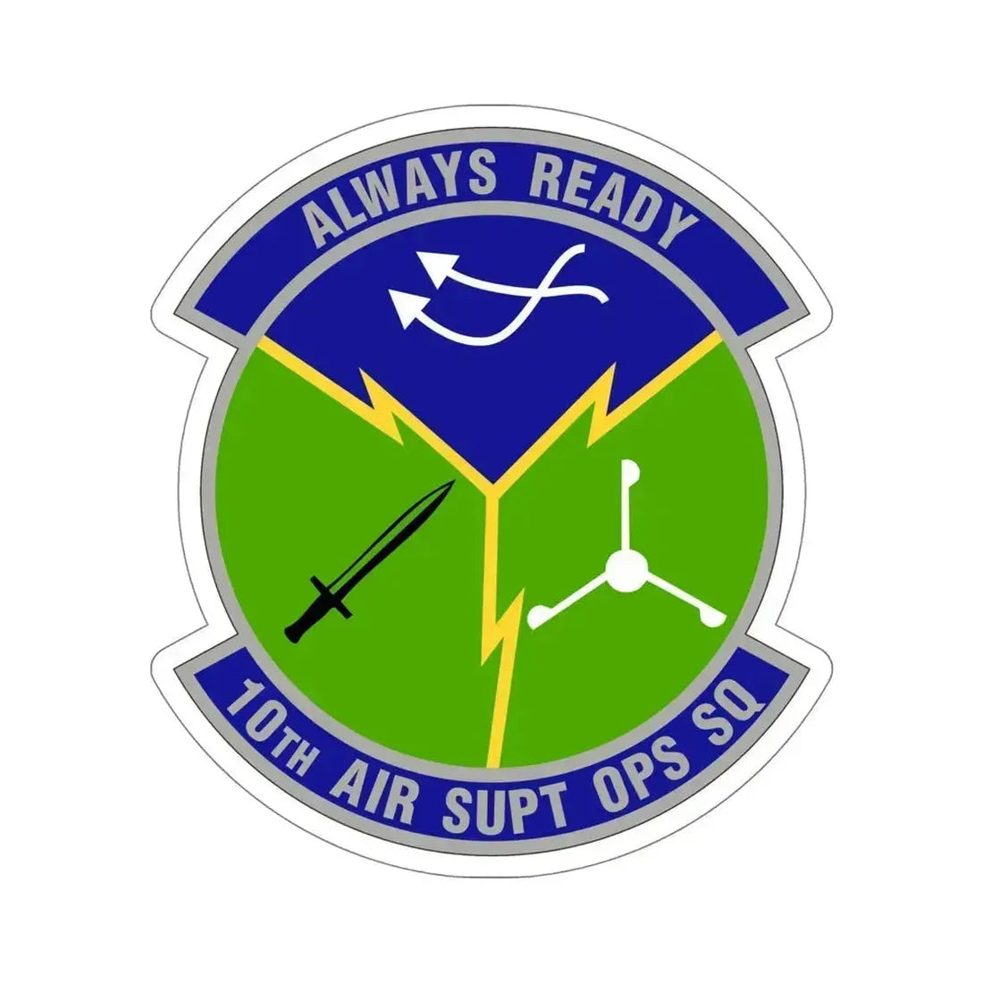 10 Air Support Operations Squadron ACC (U.S. Air Force) STICKER Vinyl Die-Cut Decal - The Sticker Space