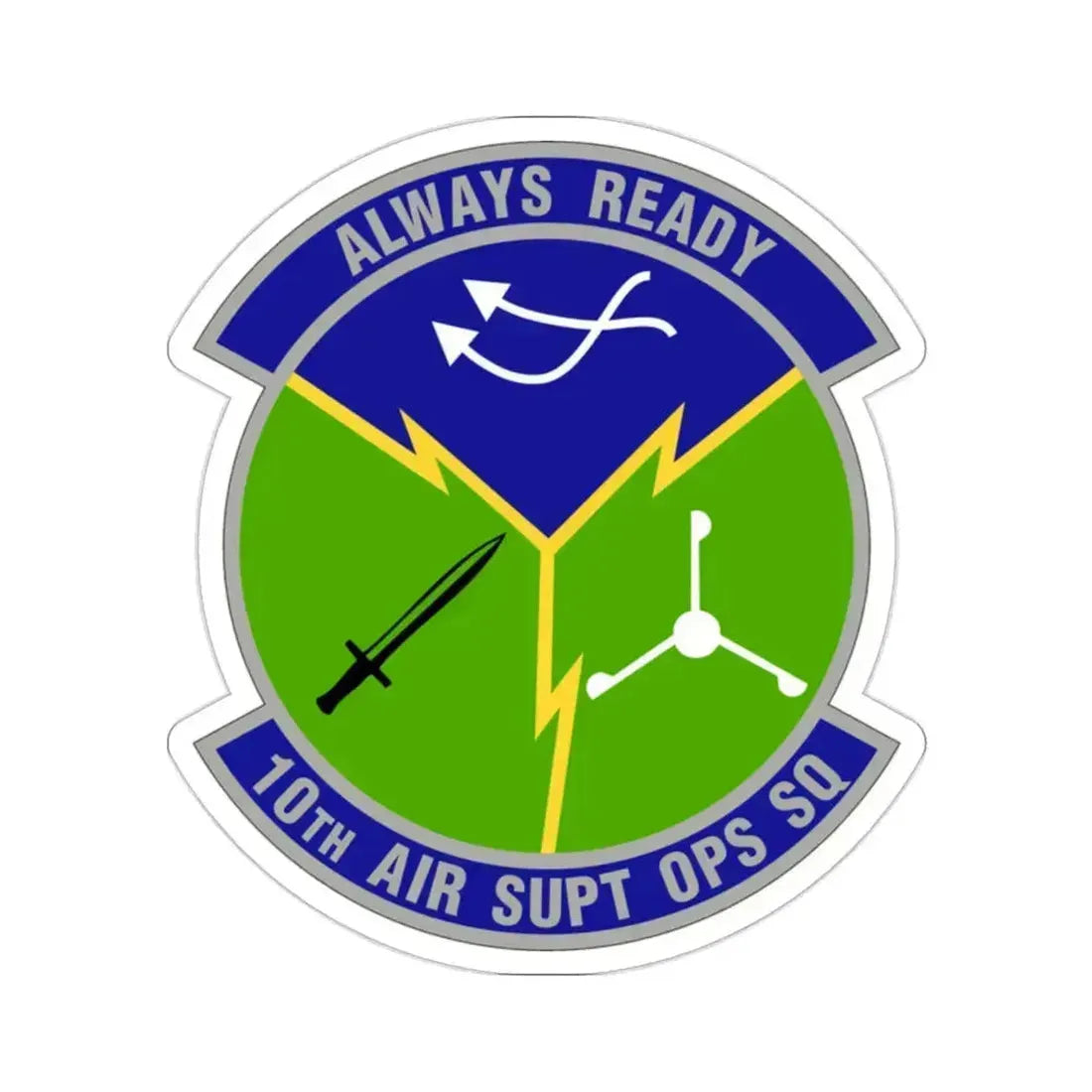 10 Air Support Operations Squadron ACC (U.S. Air Force) STICKER Vinyl Die-Cut Decal - The Sticker Space