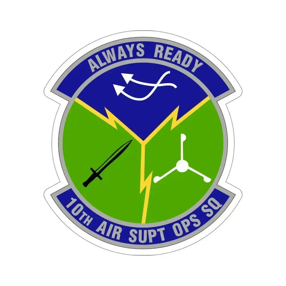10 Air Support Operations Squadron ACC (U.S. Air Force) STICKER Vinyl Die-Cut Decal - The Sticker Space
