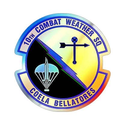 10 Combat Weather Squadron AFSOC (U.S. Air Force) Holographic STICKER Die-Cut Vinyl Decal 2 Inch Holographic - The Sticker Space