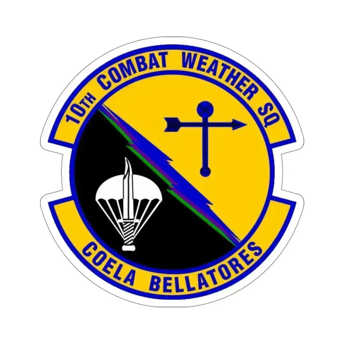 10 Combat Weather Squadron AFSOC (U.S. Air Force) STICKER Vinyl Die-Cut Decal 5 Inch - The Sticker Space