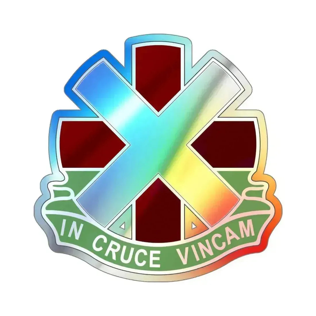 10 Field Hospital (U.S. Army) Holographic STICKER Die-Cut Vinyl Decal 6 Inch Holographic - The Sticker Space