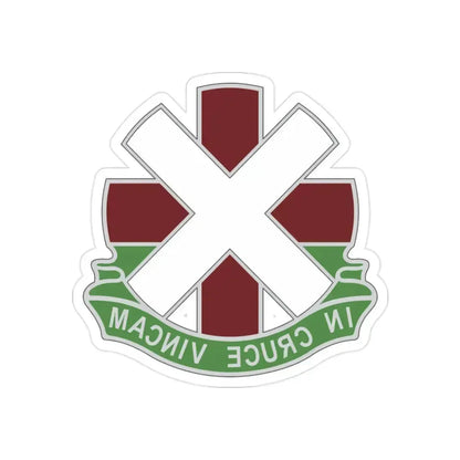10 Field Hospital (U.S. Army) REVERSE PRINT Transparent Die-Cut STICKER 2 Inch Die-Cut Transparent - The Sticker Space