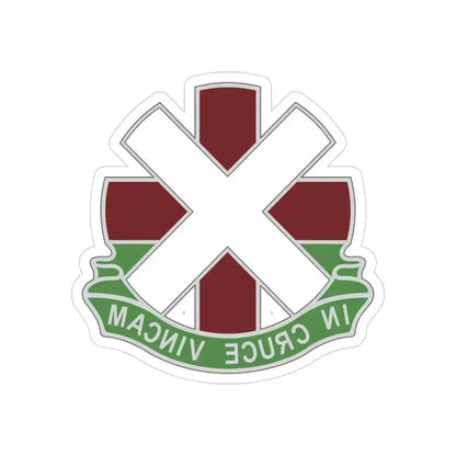10 Field Hospital (U.S. Army) REVERSE PRINT Transparent Die-Cut STICKER 3 Inch Die-Cut Transparent - The Sticker Space