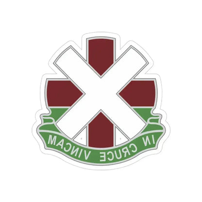 10 Field Hospital (U.S. Army) REVERSE PRINT Transparent Die-Cut STICKER 4 Inch Die-Cut Transparent - The Sticker Space